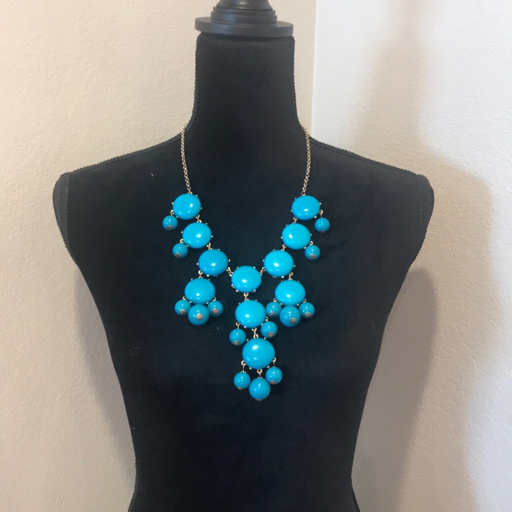 Blue statement necklace